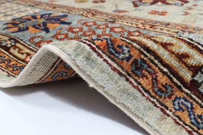 248 x 301 cm | Floral Area Rug Afghan Hand Knotted Veg Dye Wool carpet