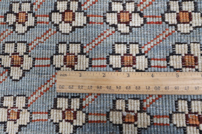 248 x 301 cm | Floral Area Rug Afghan Hand Knotted Veg Dye Wool carpet