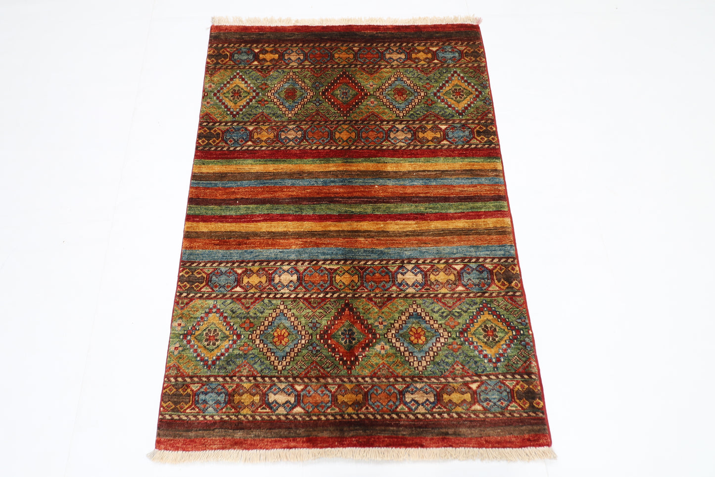 83 x 120 cm | Khorjun Afghan Tribal Hand Knotted Carpet