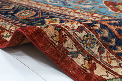 304 x 421 cm | Oriental Heriz Red Area Rug Afghan Hand Knotted Veg Dye Wool carpet