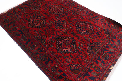 154 x 214 cm | Khamiyab Afghan Tribal Hand Knotted Wool Carpet