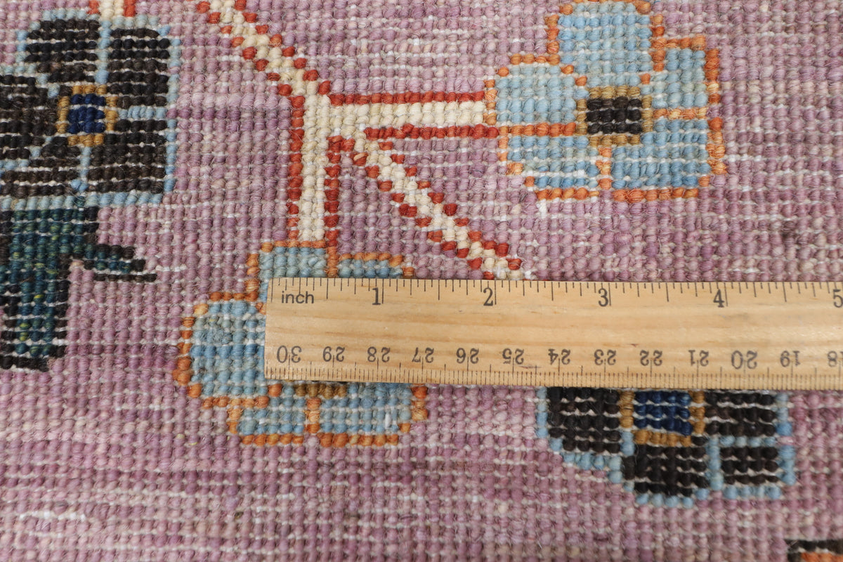 271 x 352 cm | Purple Floral Rug Afghan Veg Dye Wool carpet