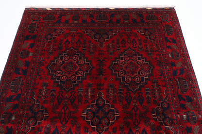 154 x 214 cm | Khamiyab Afghan Tribal Hand Knotted Wool Carpet
