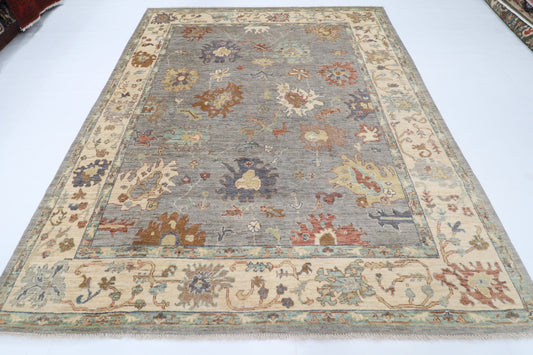 243 x 298 cm | Oushak Afghan Veg Dye Wool carpet