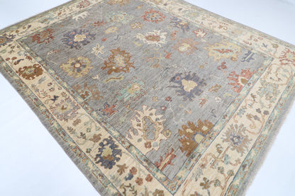 243 x 298 cm | Oushak Afghan Veg Dye Wool carpet