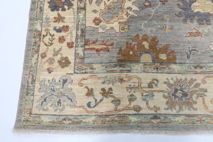 243 x 298 cm | Oushak Afghan Veg Dye Wool carpet