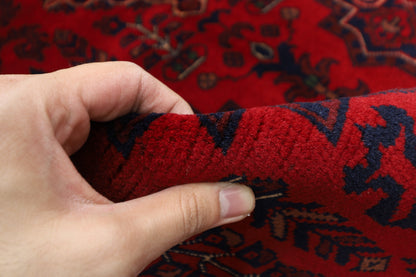 154 x 214 cm | Khamiyab Afghan Tribal Hand Knotted Wool Carpet