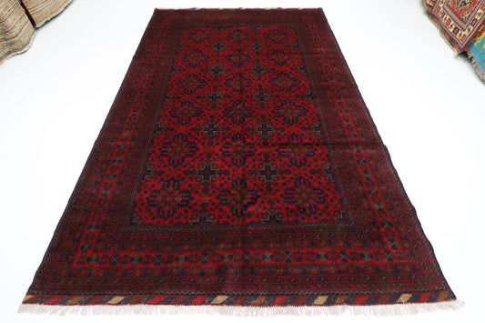 195 x 303 cm | Khal Mohammadi Afghan Tribal Hand Knotted Wool Carpet