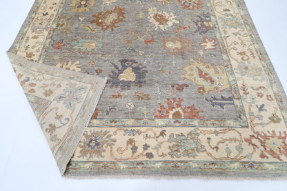 243 x 298 cm | Oushak Afghan Veg Dye Wool carpet