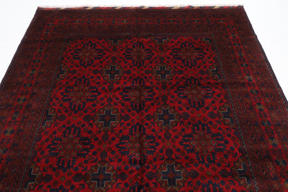 195 x 303 cm | Khal Mohammadi Afghan Tribal Hand Knotted Wool Carpet