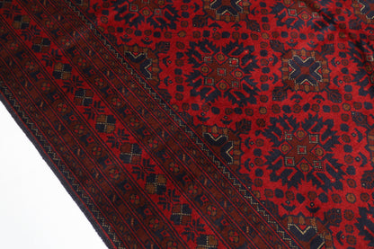 195 x 303 cm | Khal Mohammadi Afghan Tribal Hand Knotted Wool Carpet