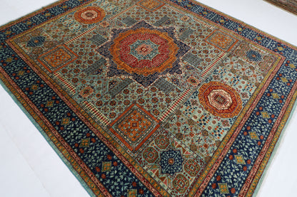 250 x 296 cm | Oriental Mamluk Area Rug Afghan Hand Knotted Veg Dye Wool carpet