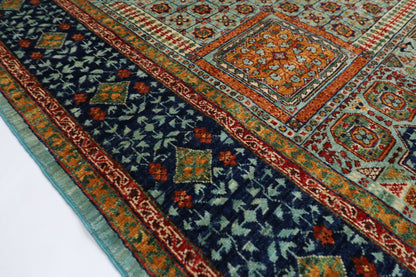 250 x 296 cm | Oriental Mamluk Area Rug Afghan Hand Knotted Veg Dye Wool carpet