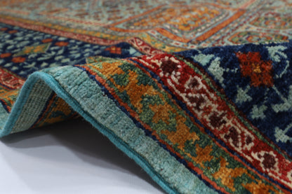 250 x 296 cm | Oriental Mamluk Area Rug Afghan Hand Knotted Veg Dye Wool carpet