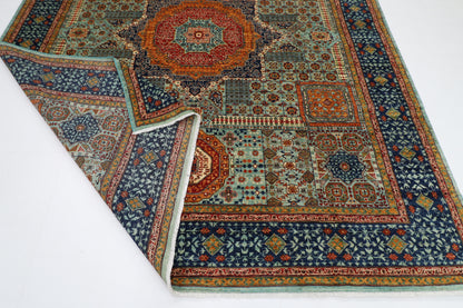 250 x 296 cm | Oriental Mamluk Area Rug Afghan Hand Knotted Veg Dye Wool carpet