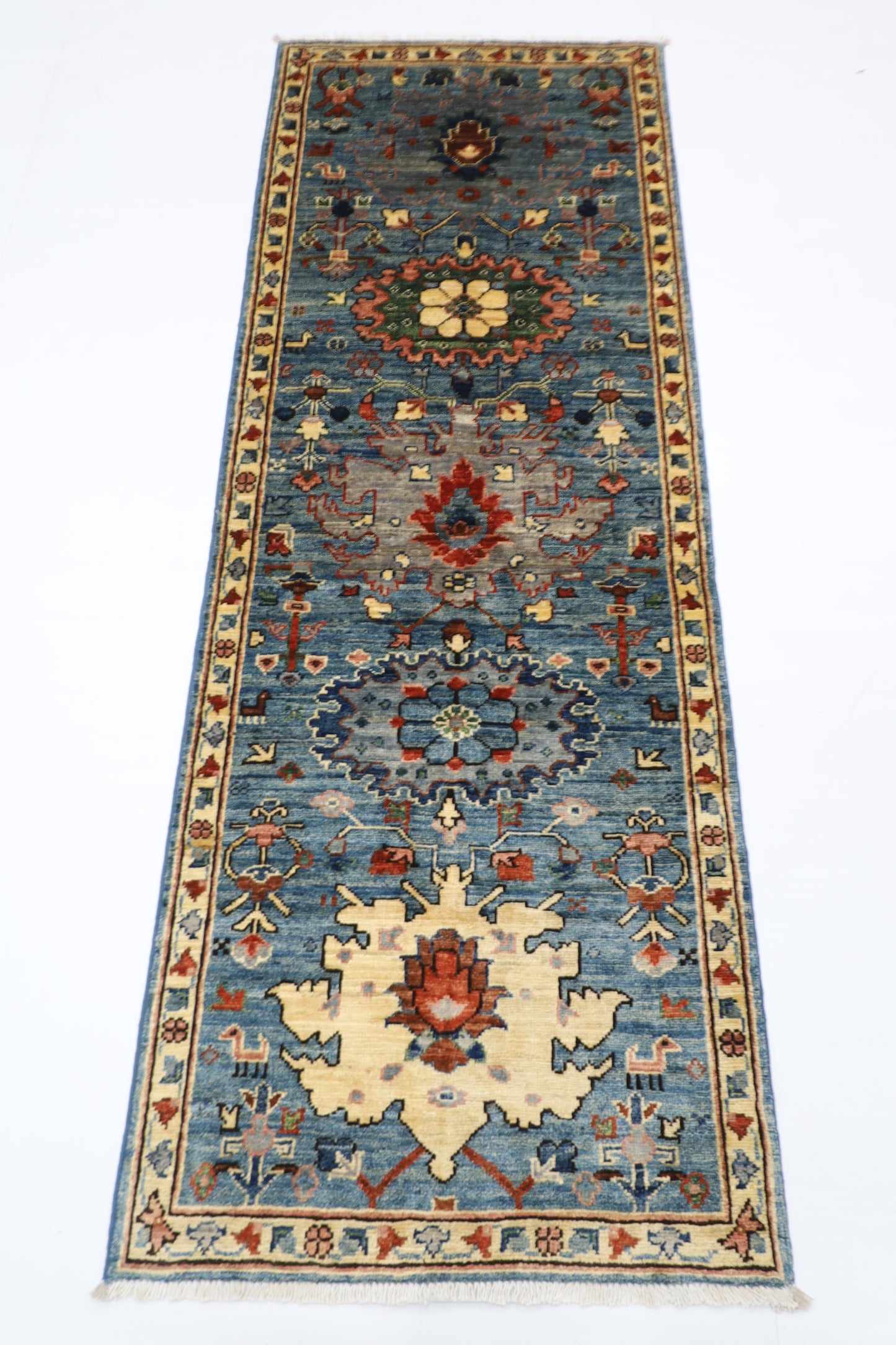 65 x 180 cm | Aryana Afghan Tribal Hand Knotted Runner