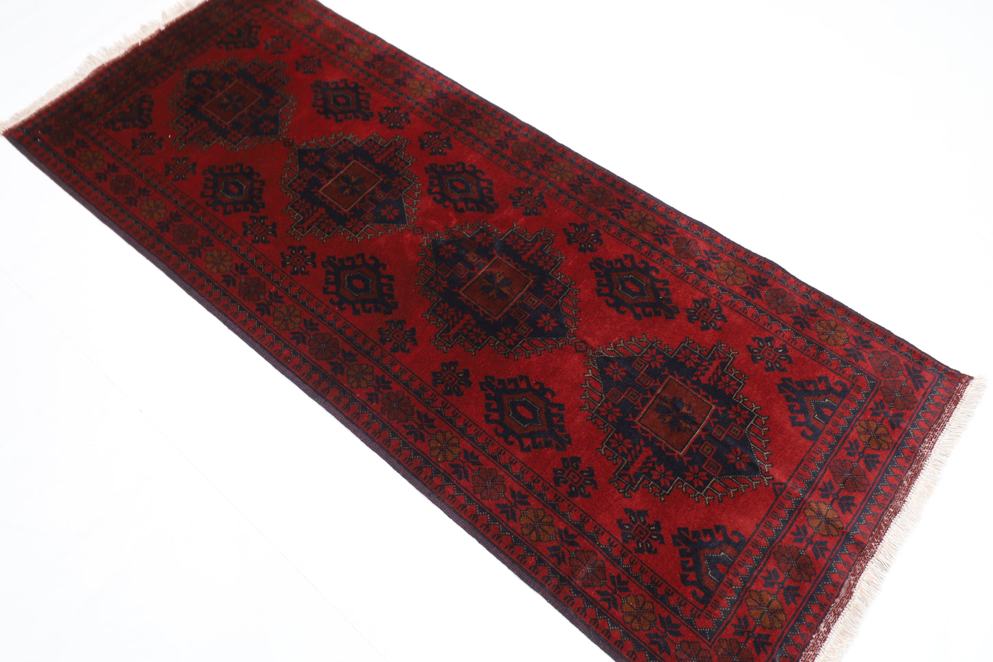 82 x 205 cm | Khal Mohammadi Afghan Tribal Hand Knotted Wool Runner