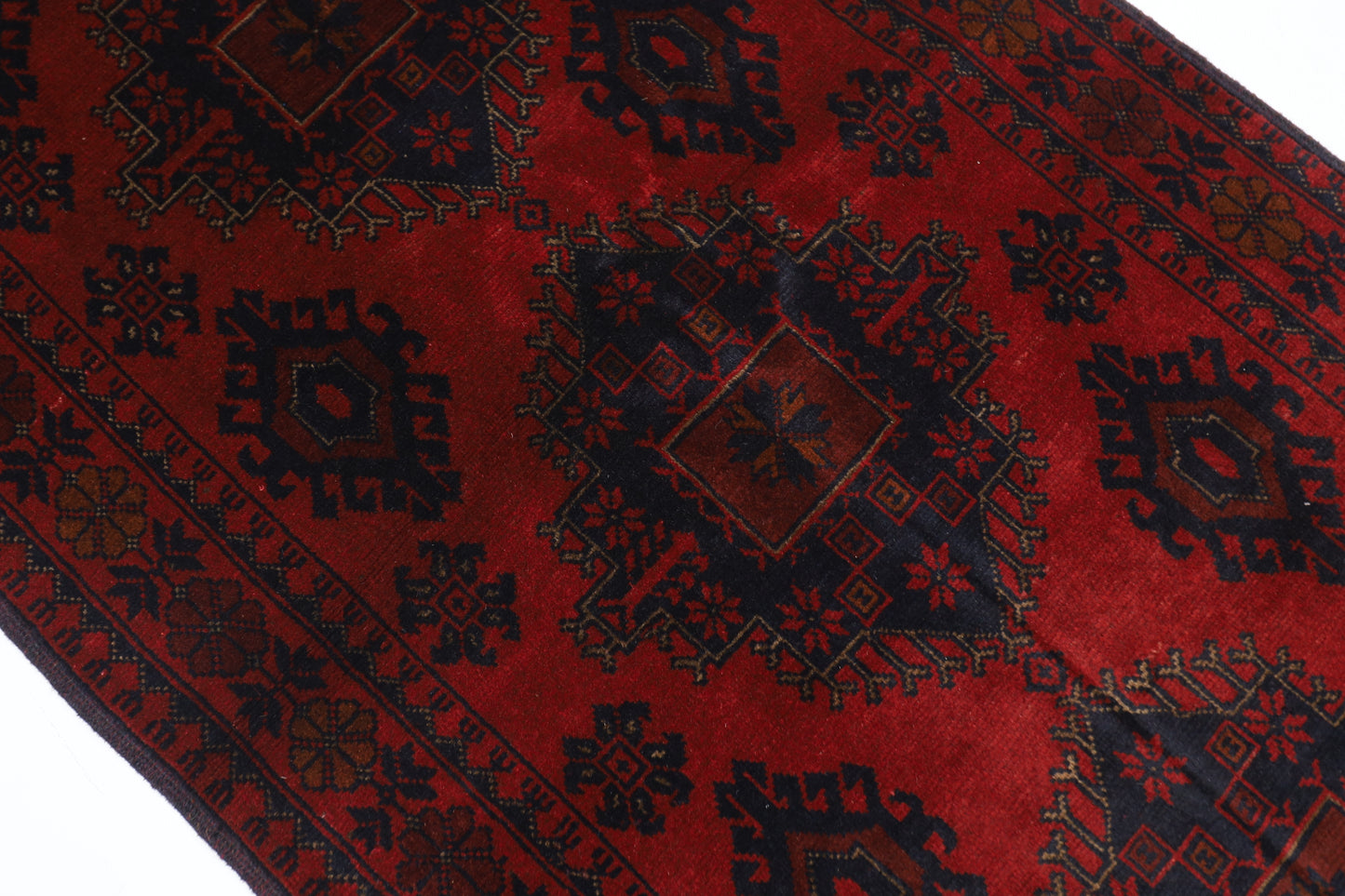 82 x 205 cm | Khal Mohammadi Afghan Tribal Hand Knotted Wool Runner