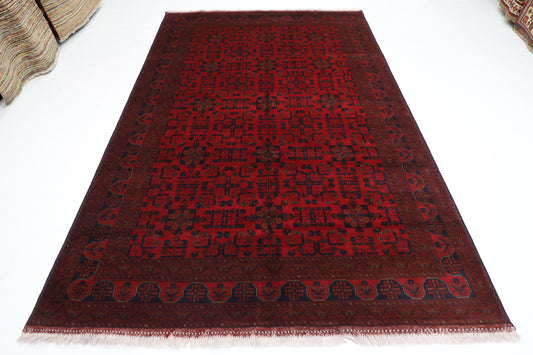 203 x 304 cm | Khal Mohammadi Afghan Tribal Hand Knotted Wool Carpet