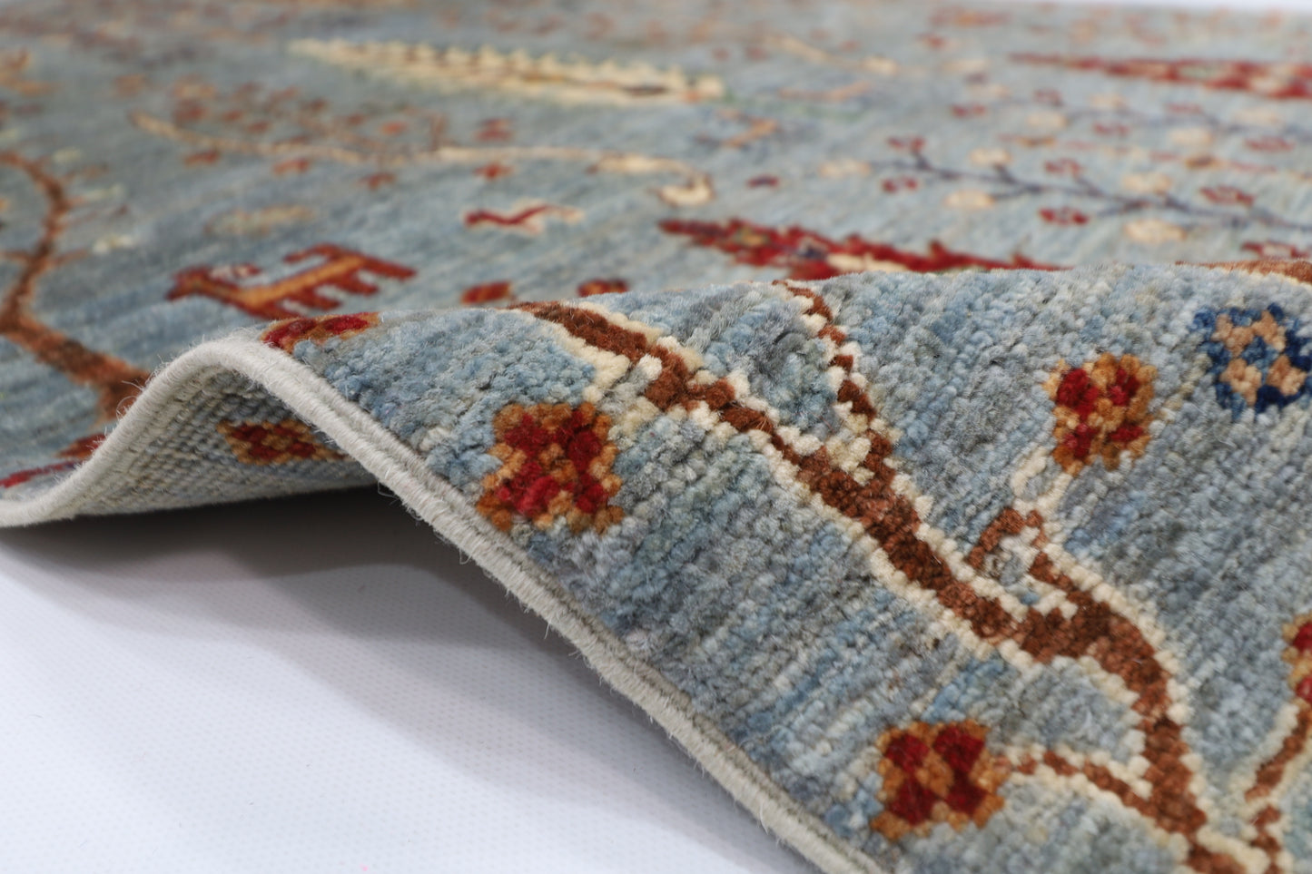 90 x 150 cm | Trees Afghan Tribal Hand Knotted Carpet