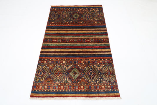 100 x 162 cm | Khorjun Afghan Tribal Hand Knotted Carpet