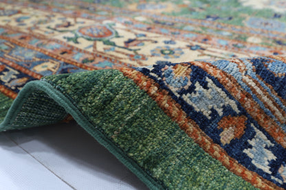 305 x 426 cm | Oriental Bidjar Green Area Rug Afghan Hand Knotted Veg Dye Wool carpet
