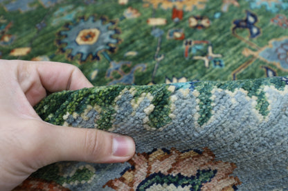 305 x 426 cm | Oriental Bidjar Green Area Rug Afghan Hand Knotted Veg Dye Wool carpet