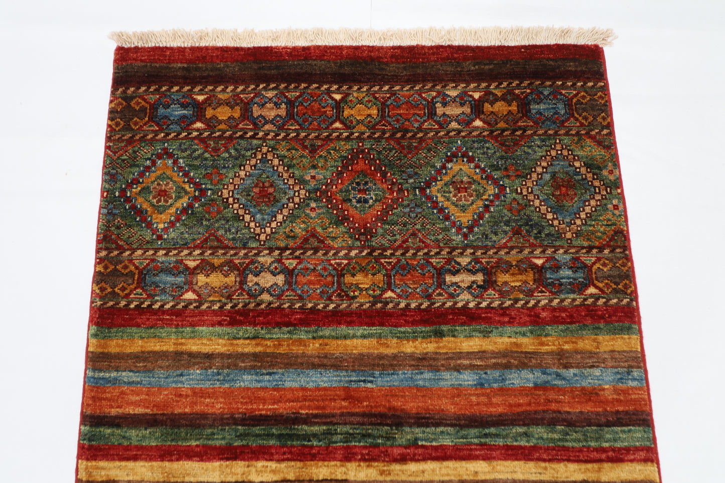 84 x 124 cm | Khorjun Afghan Tribal Hand Knotted Carpet