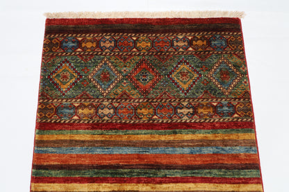 84 x 124 cm | Khorjun Afghan Tribal Hand Knotted Carpet