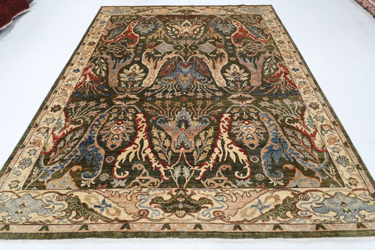250 x 300 cm | Kawros Green Afghan Veg Dye Wool carpet
