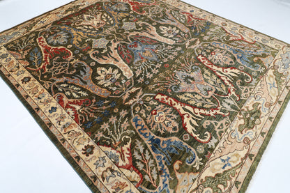 250 x 300 cm | Kawros Green Afghan Veg Dye Wool carpet