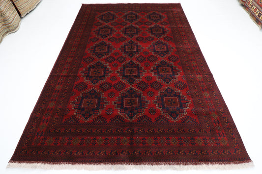 201 x 296 cm | Khal Mohammadi Afghan Tribal Hand Knotted Wool Carpet