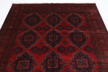 201 x 296 cm | Khal Mohammadi Afghan Tribal Hand Knotted Wool Carpet