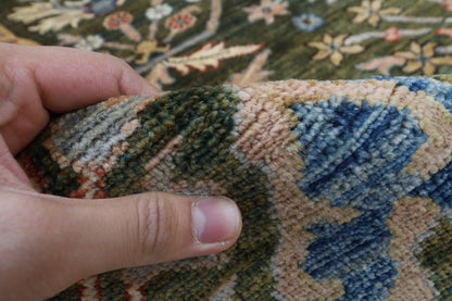 250 x 300 cm | Kawros Green Afghan Veg Dye Wool carpet