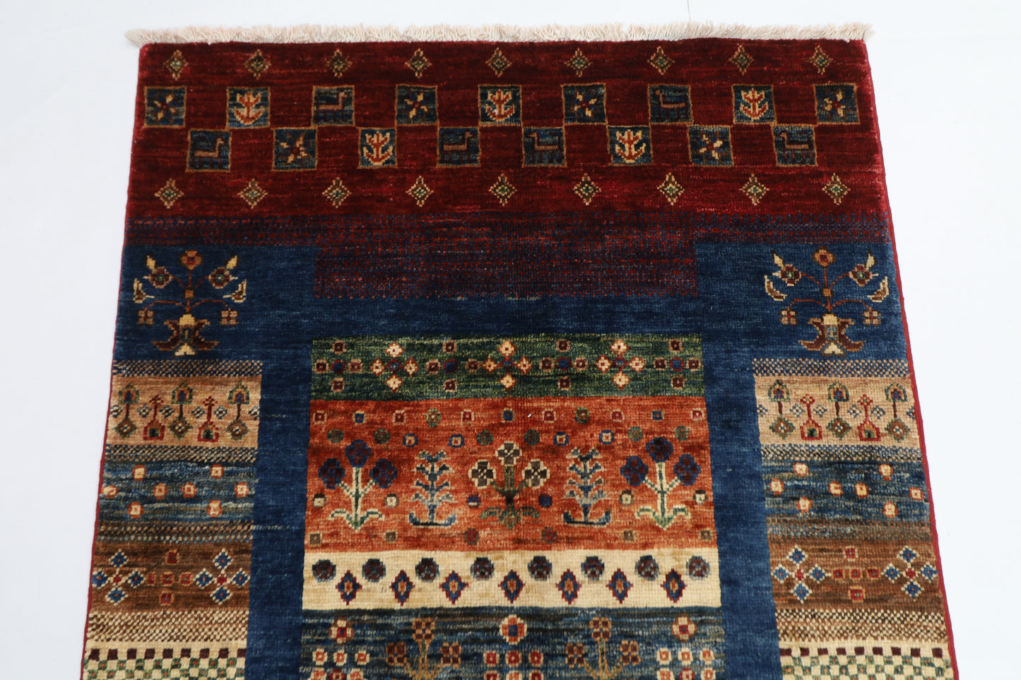 82 x 135 cm | Gabbeh Afghan Tribal Hand Knotted Carpet