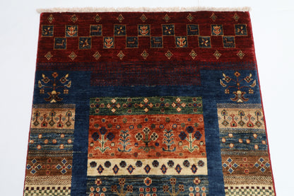 82 x 135 cm | Gabbeh Afghan Tribal Hand Knotted Carpet