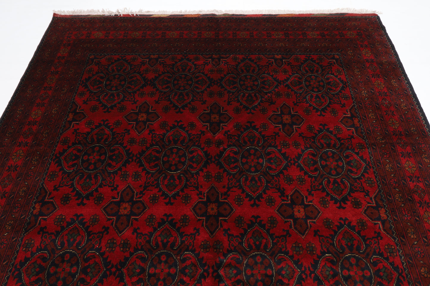 202 x 303 cm | Khal Mohammadi Afghan Tribal Hand Knotted Wool Carpet