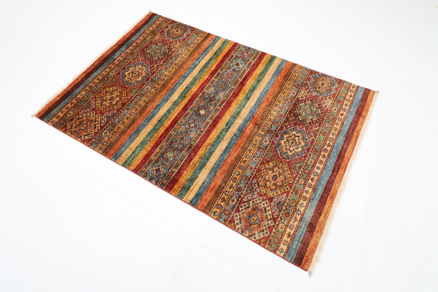 100 x 152 cm | Khorjun Afghan Tribal Hand Knotted Carpet