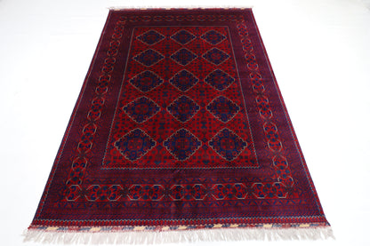 170 x 237 cm | Khamiyab Afghan Tribal Hand Knotted Carpet
