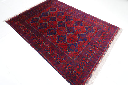 170 x 237 cm | Khamiyab Afghan Tribal Hand Knotted Carpet