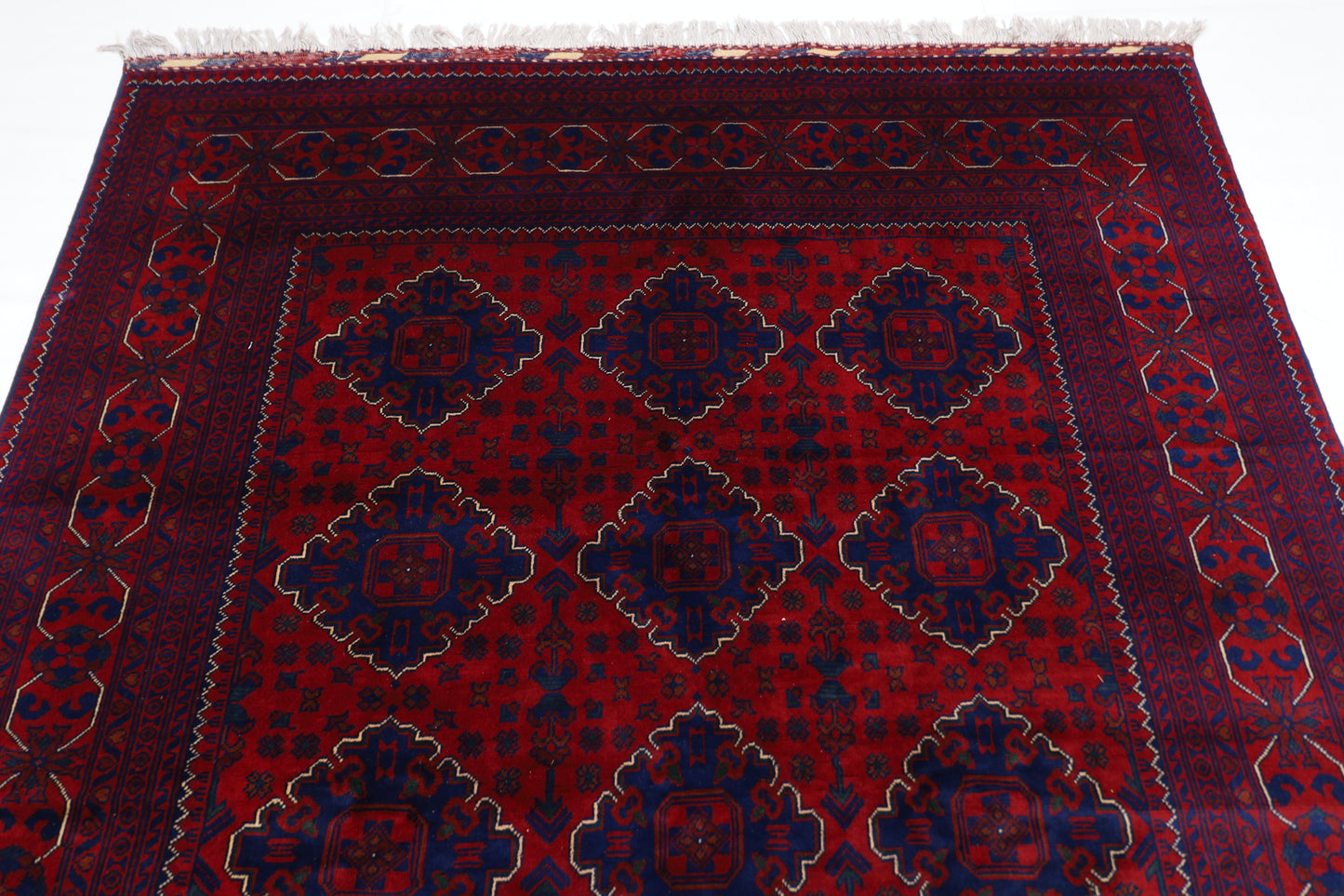 170 x 237 cm | Khamiyab Afghan Tribal Hand Knotted Carpet