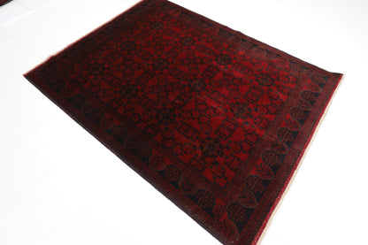 153 x 200 cm | Khal Mohammadi Afghan Tribal Hand Knotted Carpet