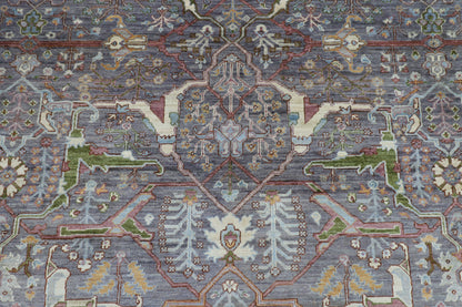 368 x 445 cm | Large Oriental Bidjar Area Rug Afghan Hand Knotted Veg Dye Wool carpet