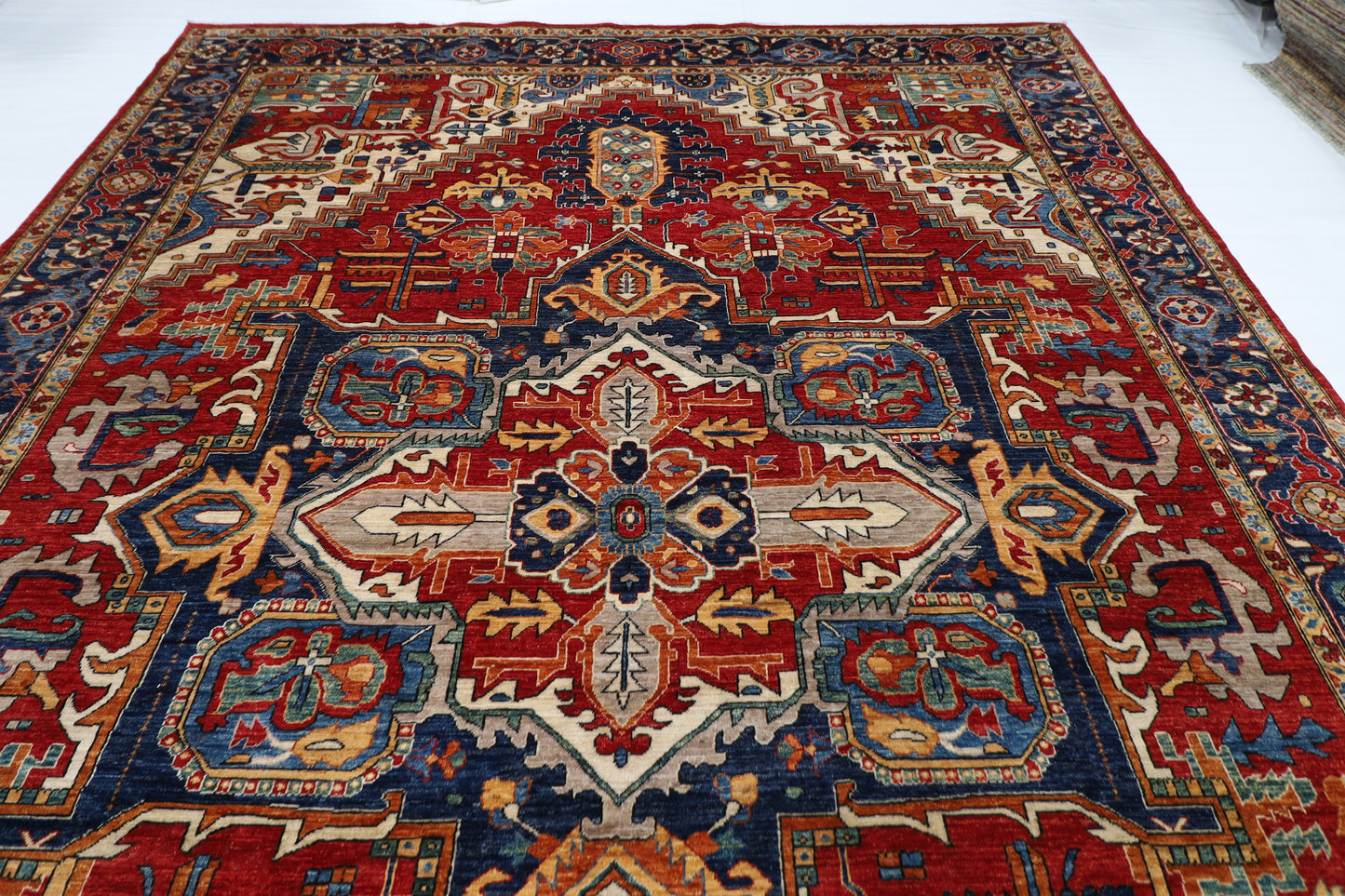 298 x 426 cm | Heriz Red Area Rug Afghan Hand Knotted veg Dye Wool carpet