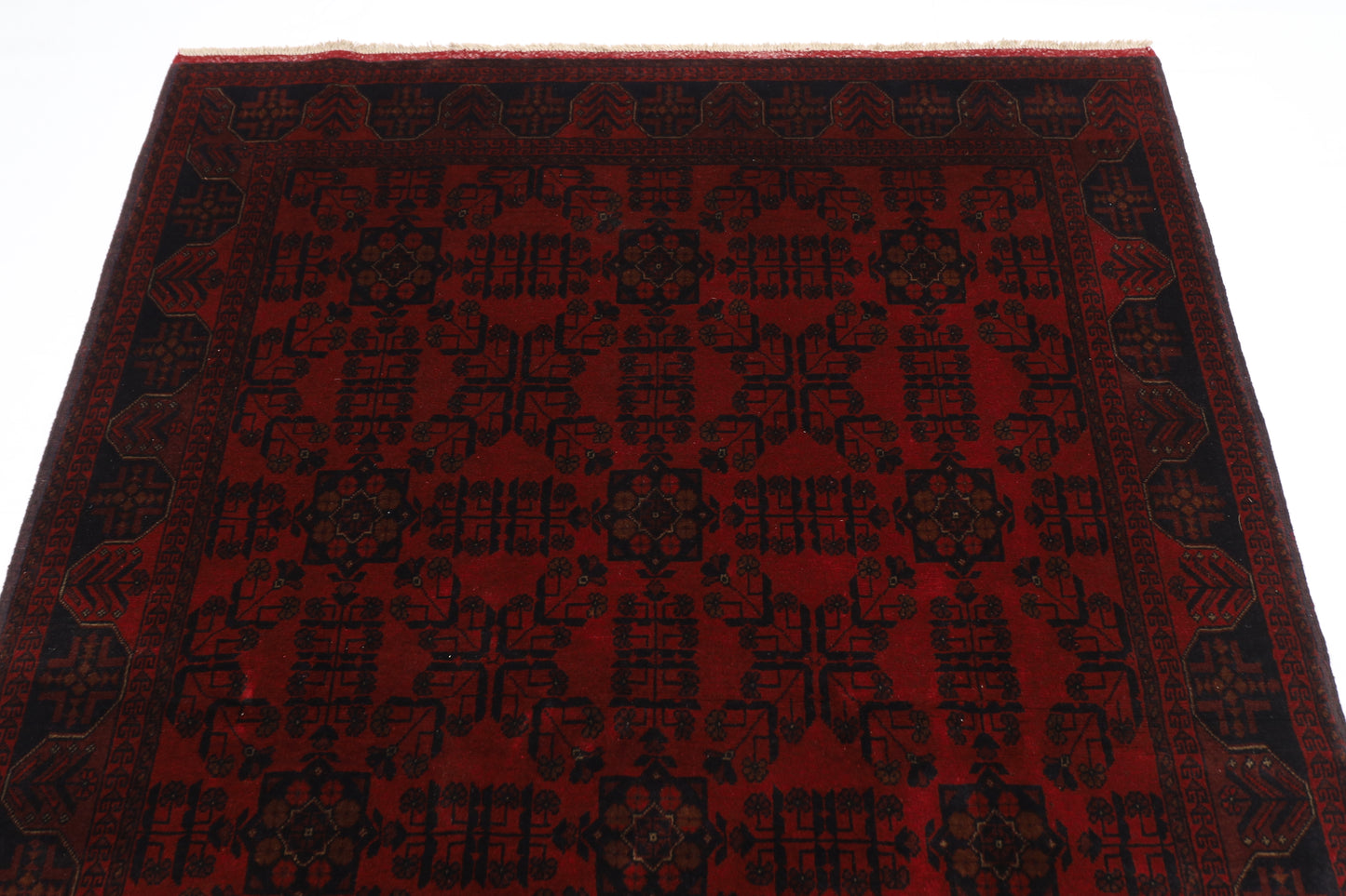 153 x 200 cm | Khal Mohammadi Afghan Tribal Hand Knotted Carpet