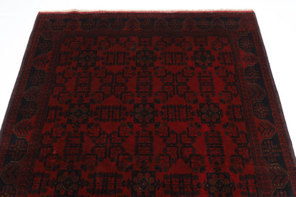 153 x 200 cm | Khal Mohammadi Afghan Tribal Hand Knotted Carpet