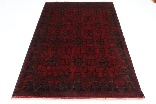 153 x 200 cm | Khal Mohammadi Afghan Tribal Hand Knotted Carpet