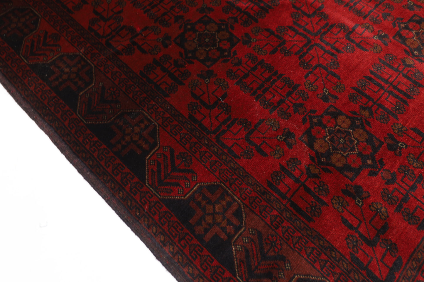 153 x 200 cm | Khal Mohammadi Afghan Tribal Hand Knotted Carpet