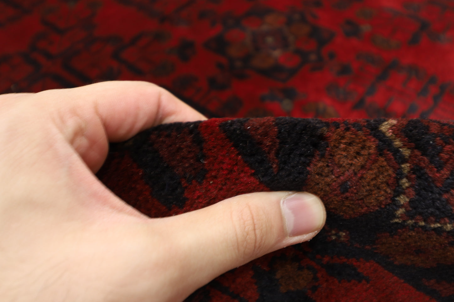 153 x 200 cm | Khal Mohammadi Afghan Tribal Hand Knotted Carpet