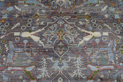 368 x 445 cm | Large Oriental Bidjar Area Rug Afghan Hand Knotted Veg Dye Wool carpet